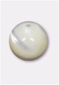 Mother-Of-Pearl Round Natural 10mm x2