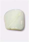Mother-Of-Pearl Natural Irregular Shape Beads 16x9mm x2