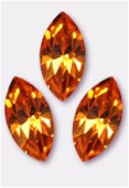 10x5mm Austrian Crystals Xillion Navette Fancy Stone 4228 Topaz F x1