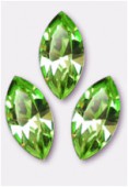 10x5mm Austrian Crystals Xillion Navette Fancy Stone 4228 Peridot F x1