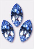 15x7mm Austrian Crystals Xillion Navette Fancy Stone 4228 Light Sapphire F x1