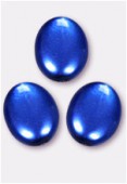 12x9mm Czech Smooth Oval Pearls Blue x300