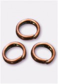 5mm Antiqued Copper Plated Closed Jump Rings x50