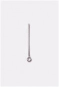 38mm Silver Plated Eye Pins x1000