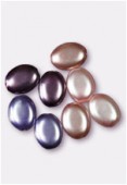 12x9mm Czech Smooth Oval Pearls Amethyst Mix x8