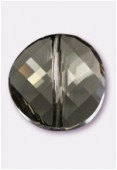 18mm Austrian Crystals Twist Bead 5621 Black Diamond x1