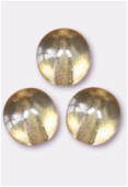 8mm Czech Smooth Round Druk Glass Beads Crystal Champagne x12