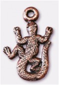 15x20mm Antiqued Copper Plated Lizard Charms Pendant x2