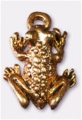 12x16mm Gold Plated Frog Charms Pendant x2