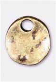 10mm Antiqued Brass Plated Pion Charms Pendant x2