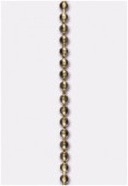 1.5mm Gold Plated Diamond-Cut Bead Chain x20cm