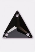 16mm Austrian Crystals Crystal Triangle Sew On Stone 3270 Jet F x1