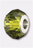 14mm  Austrian Crystals Becharmed Briolette 5948 Olivine x1