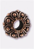 12x5mm Antiqued Copper Eurobeads Casbah Charms x1