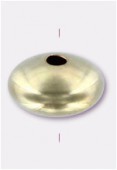 14K Gold Filled Smooth Saucer (.060-.065 inch hole) 7.3x3.6mm x2