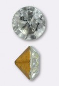 7mm Vintage Czech Beads Opal Crystal x6