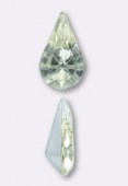 8x4mm Vintage Czech Beads Opal Crystal x6