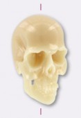 Resin Ivory Death's-Head 25x16mm x1