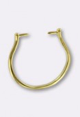 Gold Plated Interchangeable Ring Findings x1
