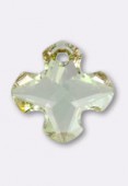 14 mm Austrian Crystals Greek Cross Pendant 6867 Crystal Luminous Green x1