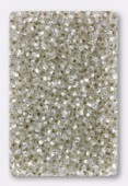 2mm Seed Beads Crystal Silver x20g