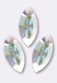 10x5mm Austrian Crystals Xillion Navette Fancy Stone 4228 Crystal AB F x1