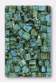 Miyuki Tila Beads TL4514 Picasso Opaque Seafoam Green x10g