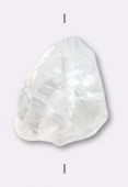 20 à 25 mm Natural Crystal Rock Bead x1