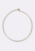 Antiqued Brass Plated Wire Necklace For Pendants-Removable Ball End x1