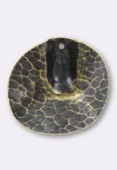 30mm Antiqued Brass Plated Vienna Pendant x1