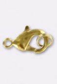 15x8mm Gold Plated Lobster Clasp x1