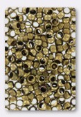 4mm Antiqued Brass Plated Crimp Beads x5gr