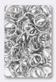 10mm Silver Plated Open Jump Rings Findings x12