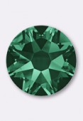 3mm Austrian Crystals Hotfix Flatback Rhinestones 2038 SS10 Emerald M HF x50